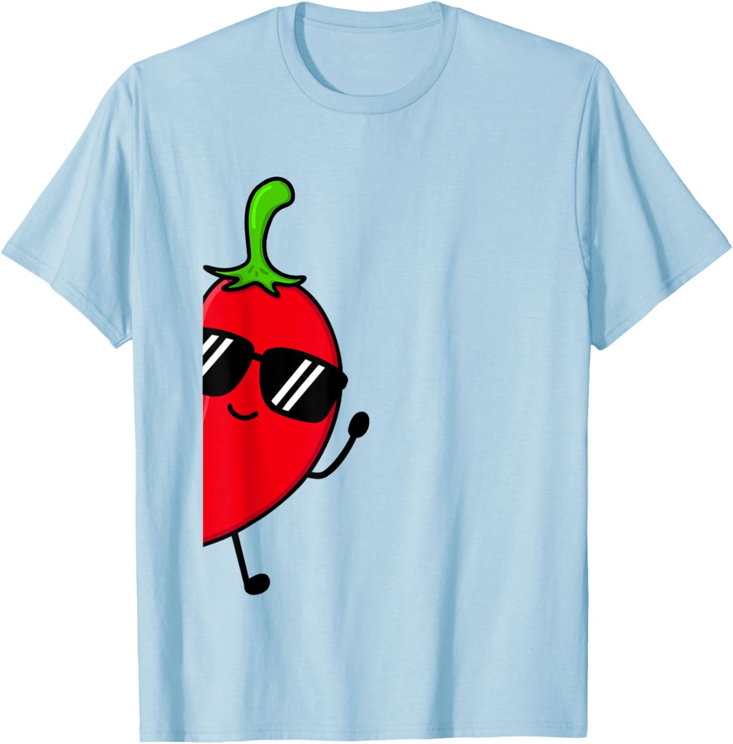 Kids Chili Shirt For Boys Or Girls | Cute Chili Gift T-Shirt - T-Shirt | Light Blue