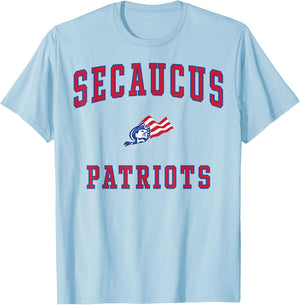Secaucus High School Patriots T-Shirt - T-Shirt | Light Blue
