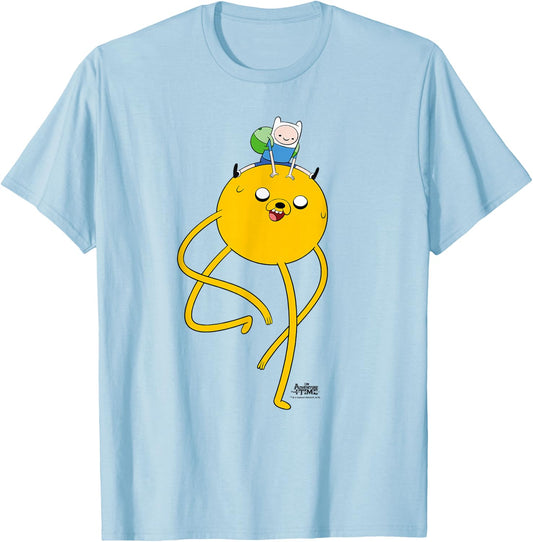 Adventure Time Jake's Ride T-Shirt - T-Shirt | Light Blue