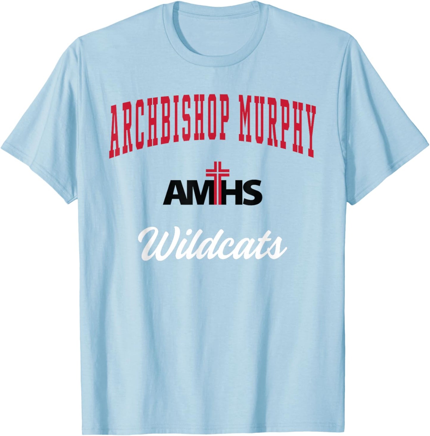 Archbishop Murphy High School Wildcats T-Shirt - T-Shirt | Light Blue