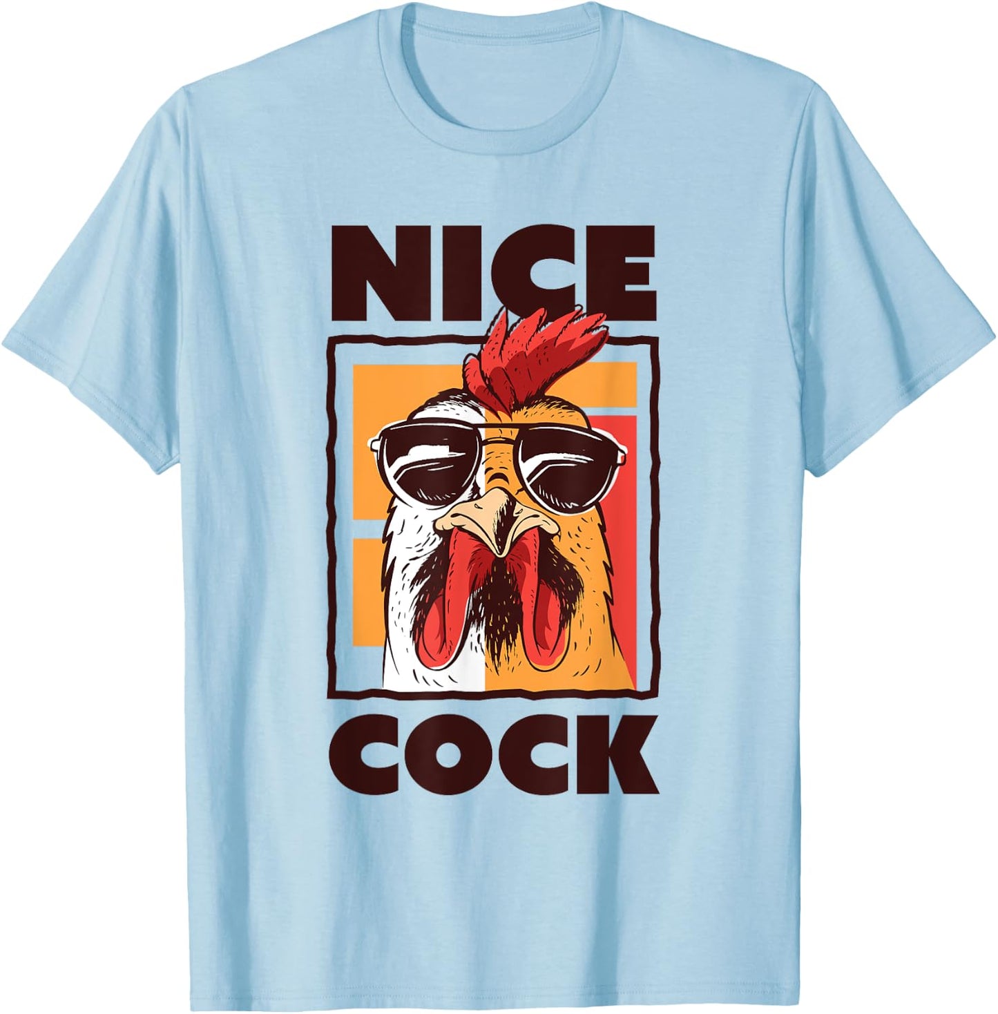 Nice Cock Farming Bird watching Gift T-Shirt - T-Shirt | Light Blue