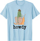 Snail Ridin' Frog, Howdy Frog, Cowboy Frog Meme T-Shirt - T-Shirt | Light Blue