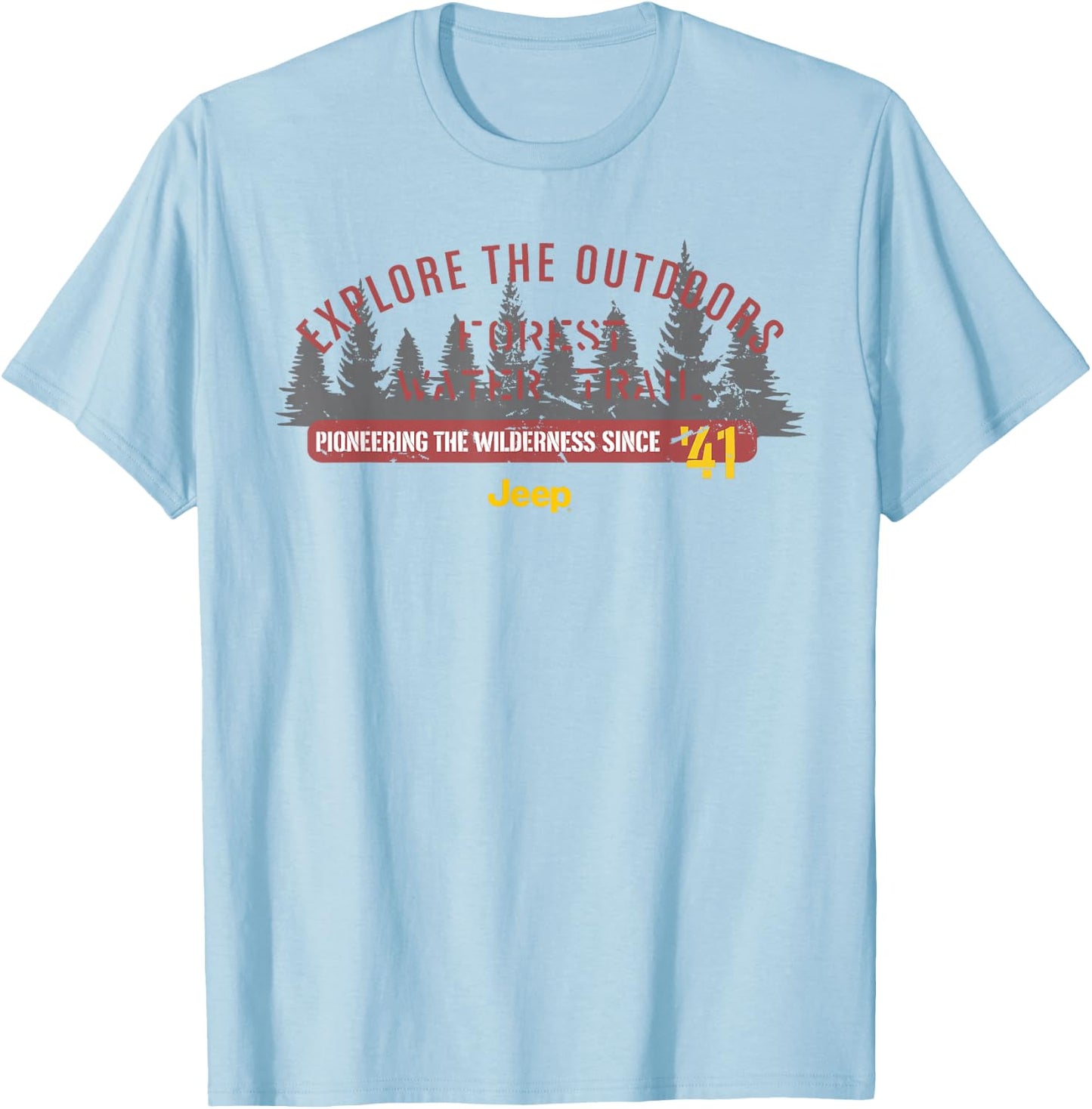 Jeep Outdoors T-Shirt - T-Shirt | Light Blue