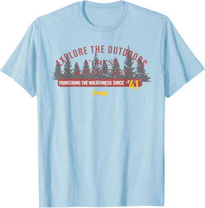 Jeep Outdoors T-Shirt - T-Shirt | Light Blue