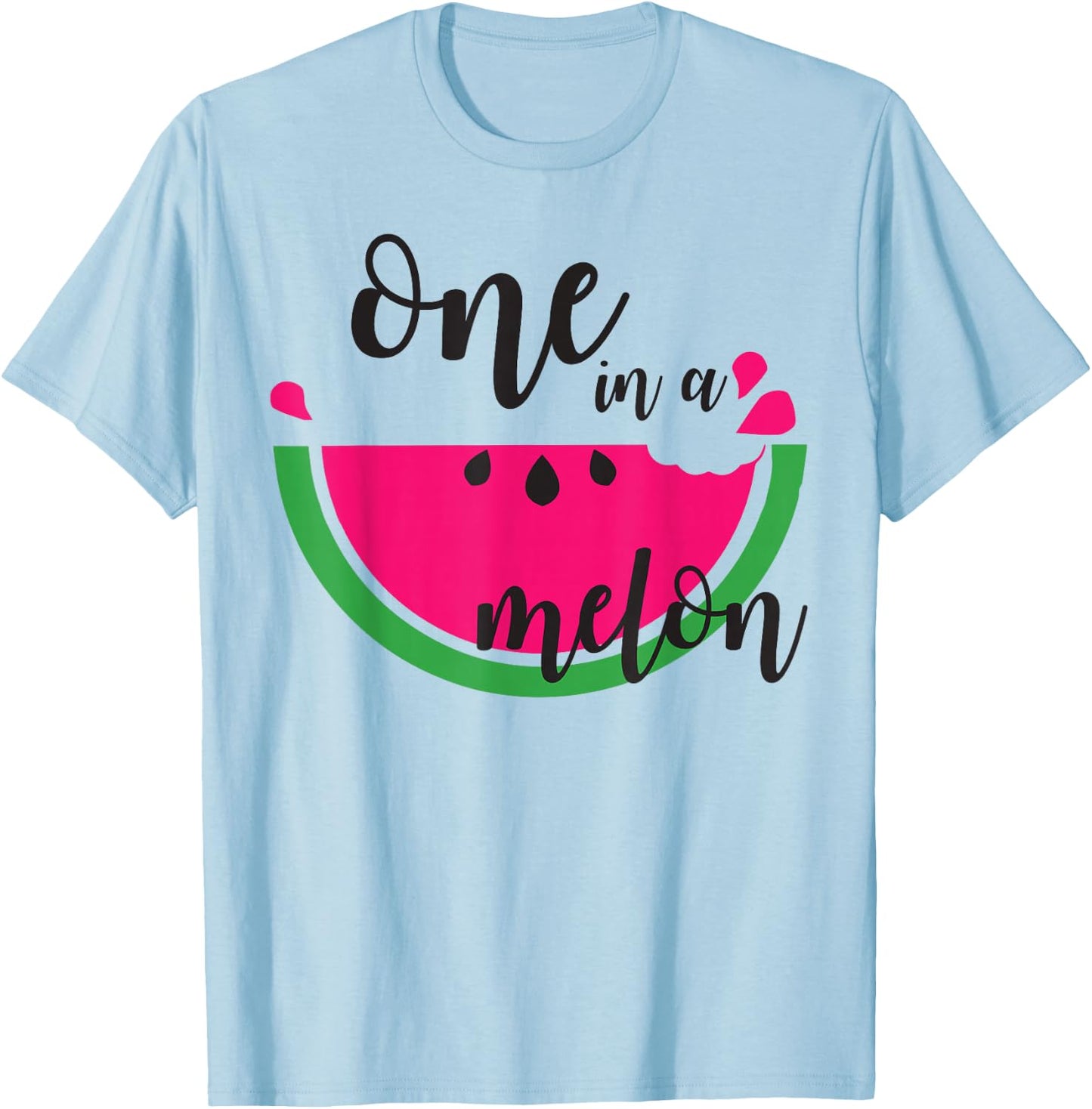 Watermelon Summer One in a Melon Fruit Cool Gift T-Shirt - T-Shirt | Light Blue