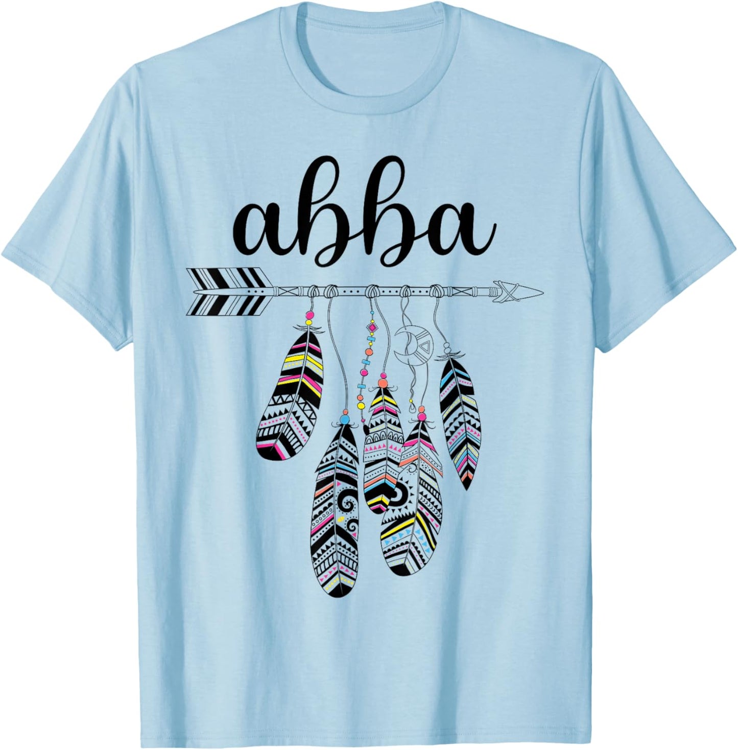 Abba Name Women Men Kids Abba Birthday Shirt Gift Abba Name T-Shirt - T-Shirt | Light Blue