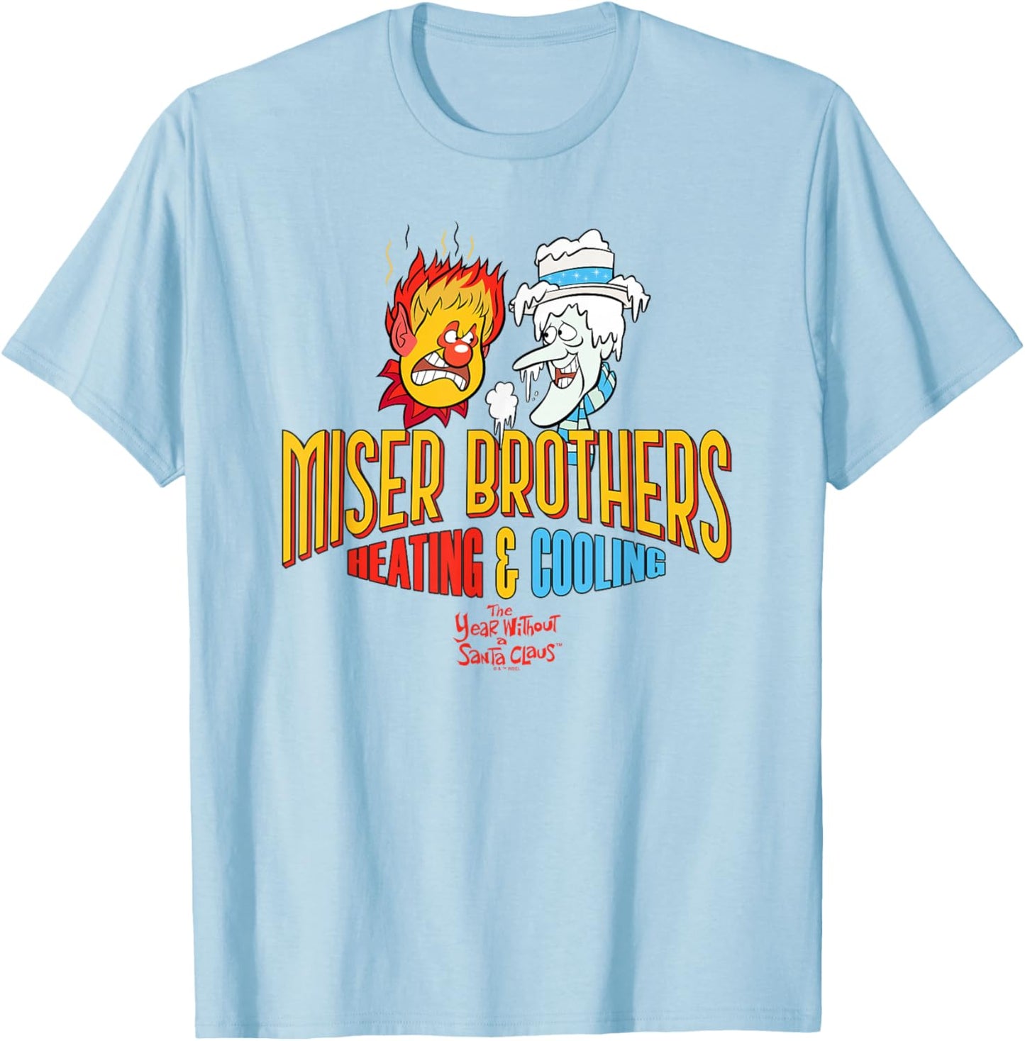 The Year Without a Santa Claus Miser Brothers T-Shirt - T-Shirt | Light Blue