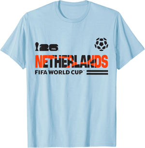FIFA World CUP26 Qualifier Netherlands T-Shirt - T-Shirt | Light Blue