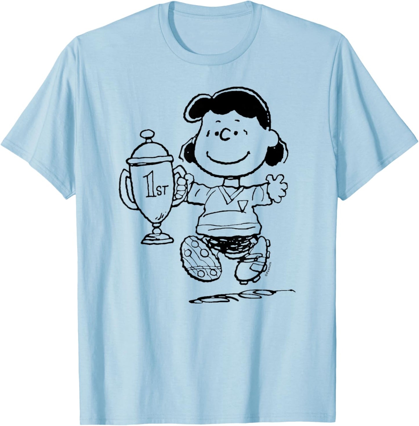 Peanuts - Lucy First Place T-Shirt - T-Shirt | Light Blue