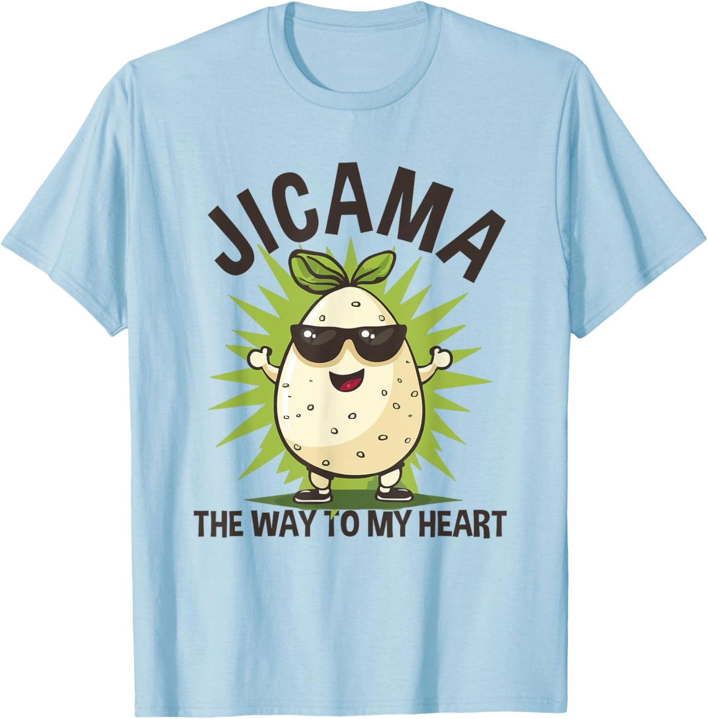 Jicama Turnip Way To My Heart Root Vegetable T-Shirt - T-Shirt | Light Blue