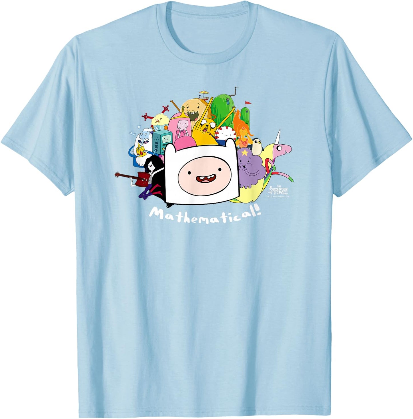 Adventure Time Mathematical T-Shirt - T-Shirt | Light Blue