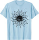 Sunflower Shirt Women Men Cute Floral Graphic Casual Summer T-Shirt - T-Shirt | Light Blue