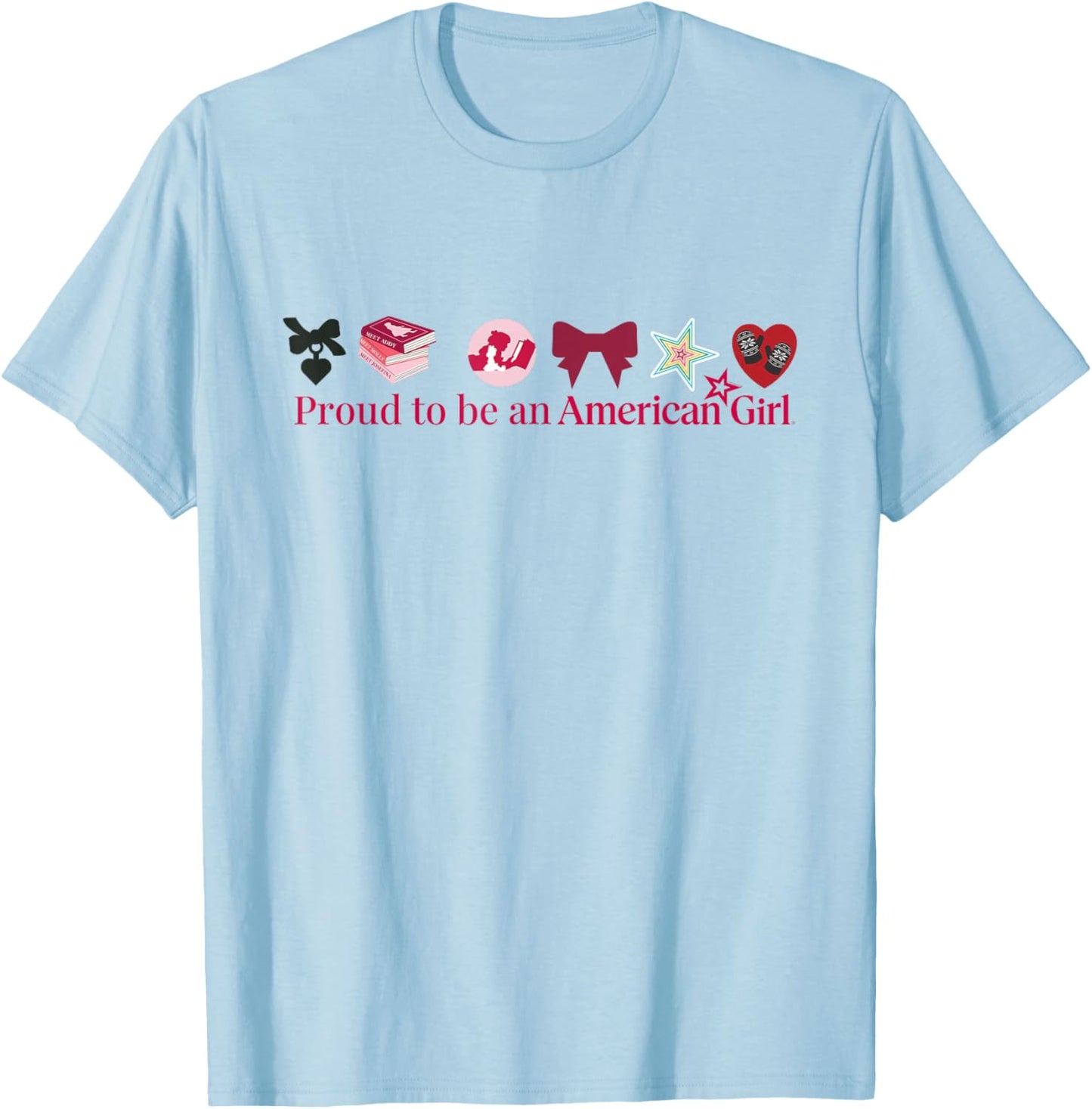 American Girl - Proud to be an American Girl Icons T-Shirt - T-Shirt | Light Blue