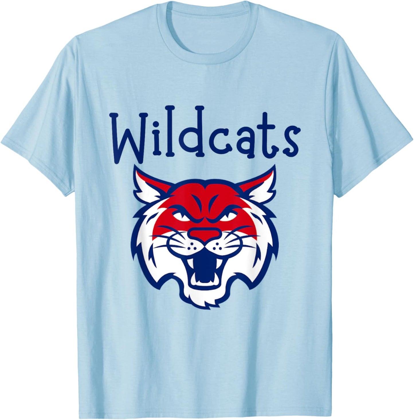 Wildcats Fan School Student Teacher Men Women Kids T-Shirt - T-Shirt | Light Blue
