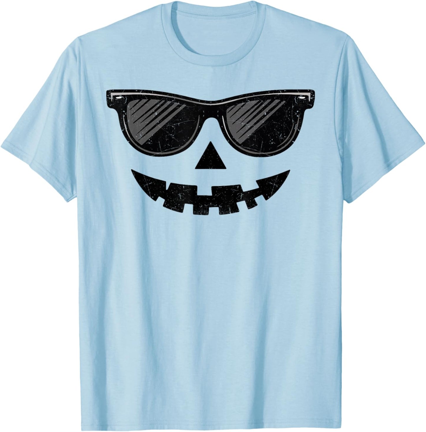 Funny Jack O Lantern Face Pumpkin Halloween Costume Men Boys T-Shirt - T-Shirt | Light Blue