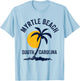 Family Vacation Retro Sunset South Carolina Myrtle Beach T-Shirt - T-Shirt | Light Blue