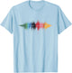 SoundWave Song Art Watercolor Audio Wave Producer Men Women T-Shirt - T-Shirt | Light Blue