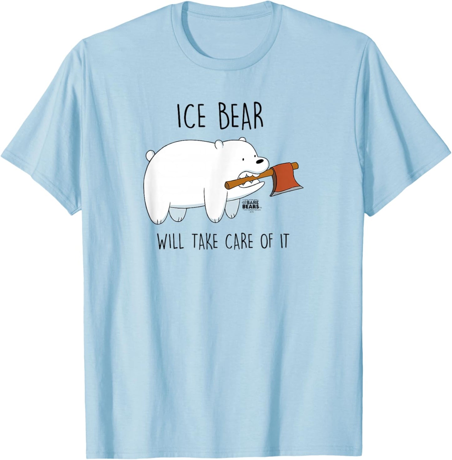 We Bare Bears Take Care Of It T-Shirt - T-Shirt | Light Blue