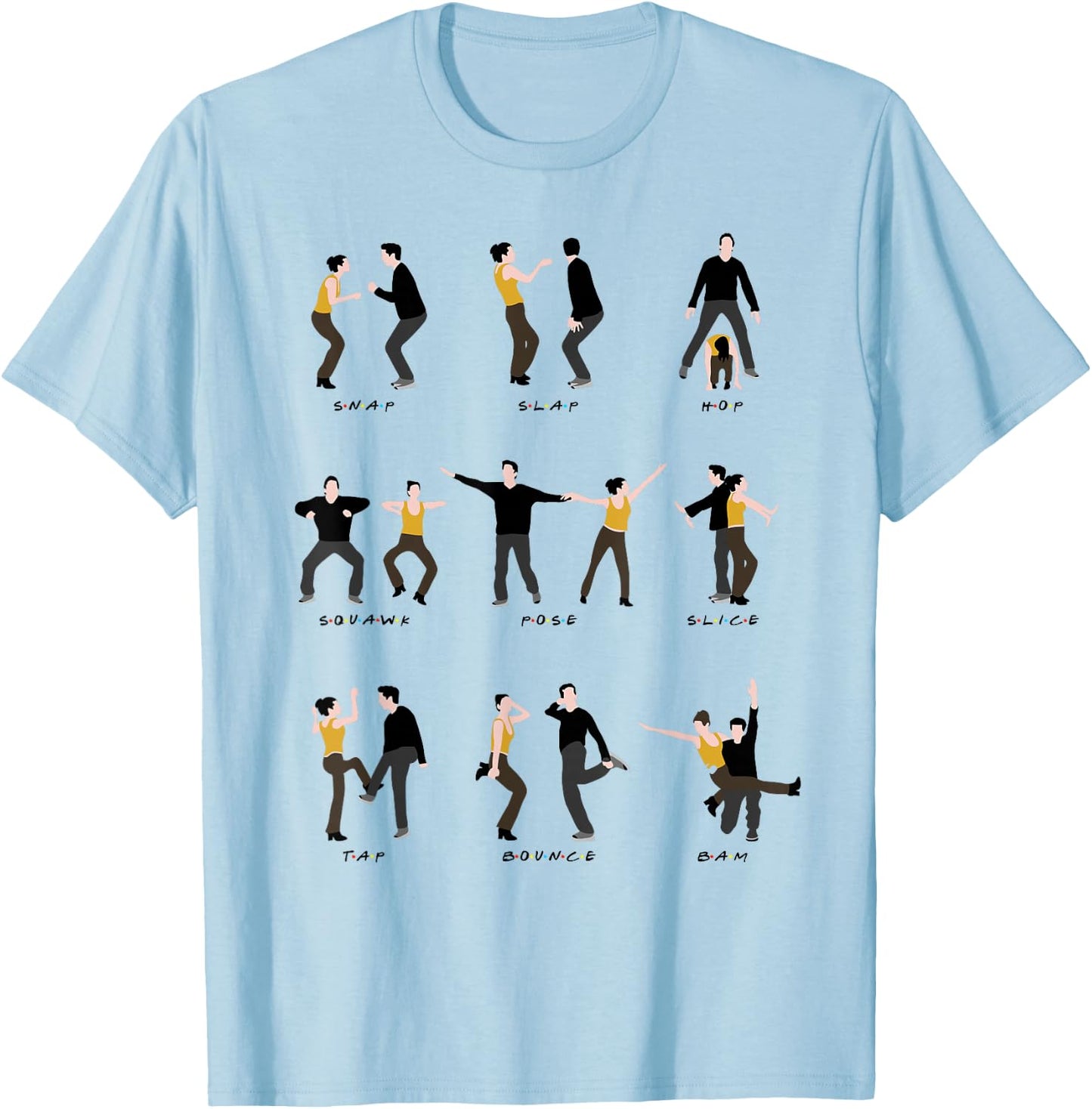 The routine with friends T-Shirt - T-Shirt | Light Blue