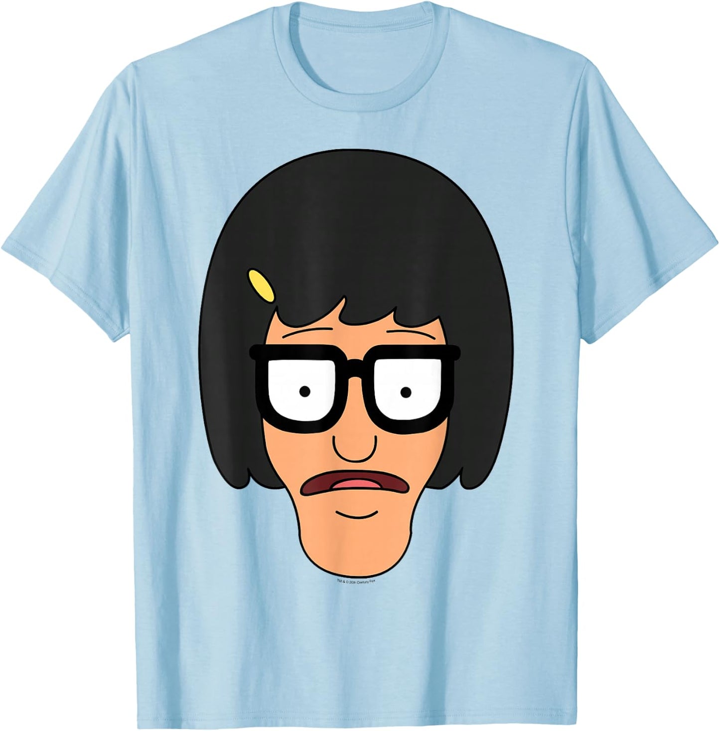 Bob's Burgers Tina Big Face T-Shirt - T-Shirt | Light Blue