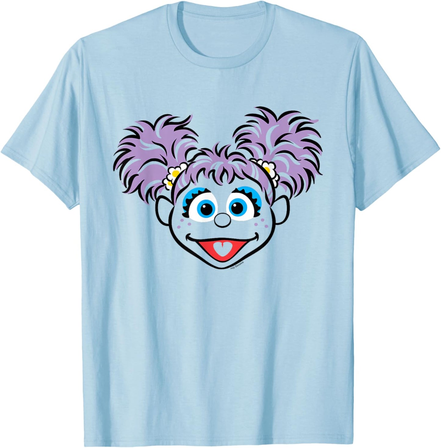 Sesame Street Abby Cadabby Full Face Halloween Costume T-Shirt - T-Shirt | Light Blue