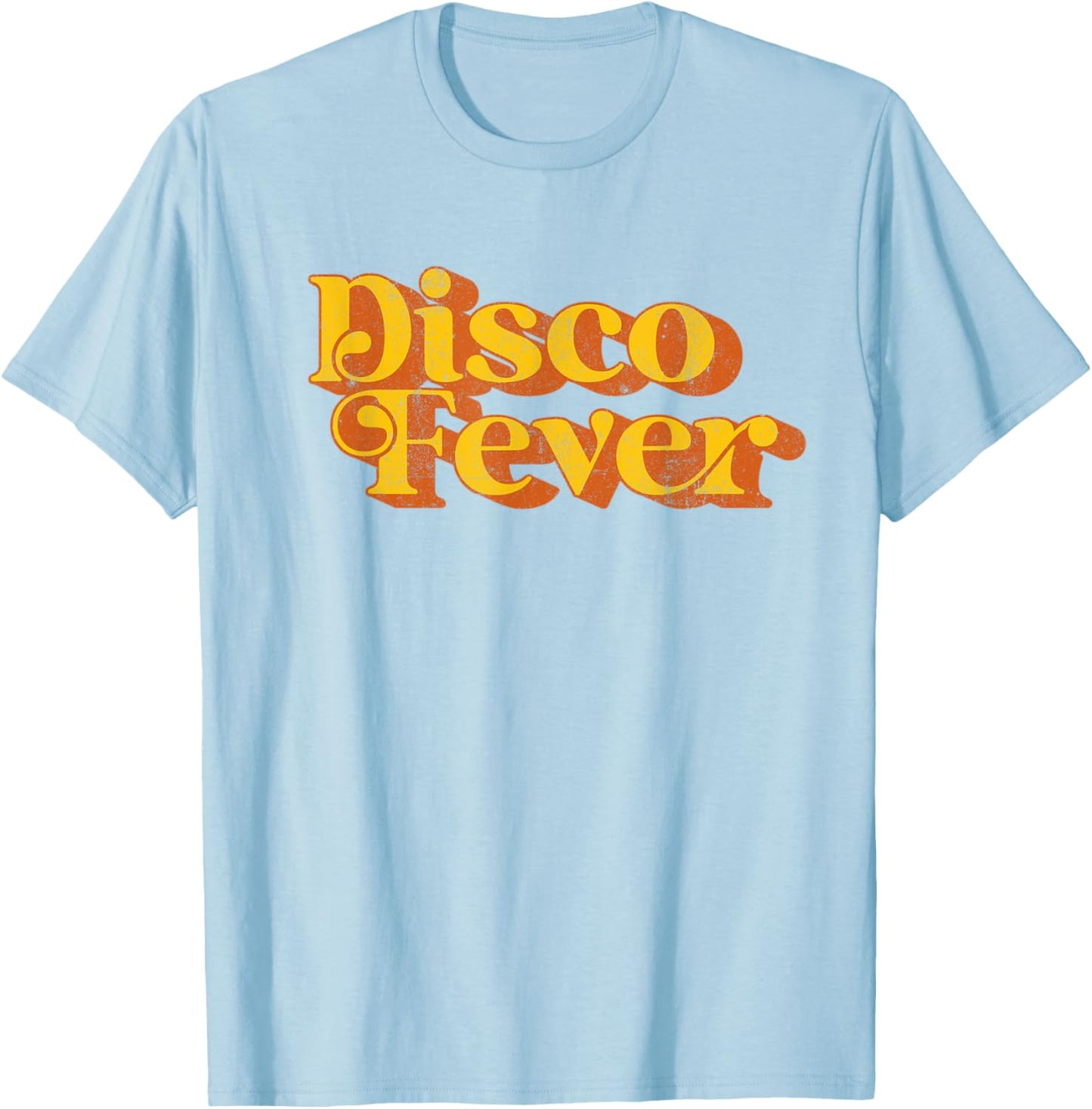 Retro Disco Fever Funny Vintage 60's 70's Party Costume T-Shirt - T-Shirt | Light Blue
