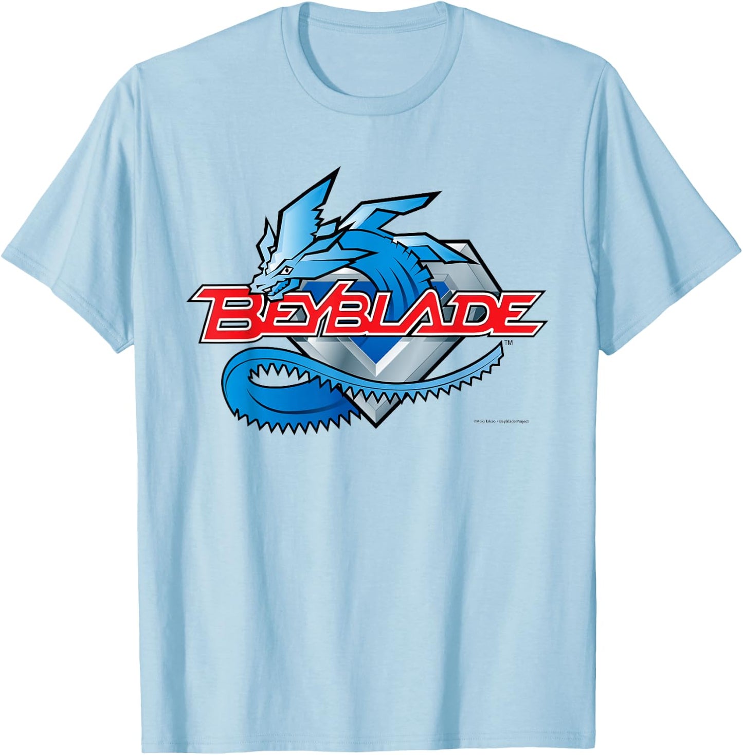 Beyblade Generation 1 Logo Light T-Shirt - T-Shirt | Light Blue