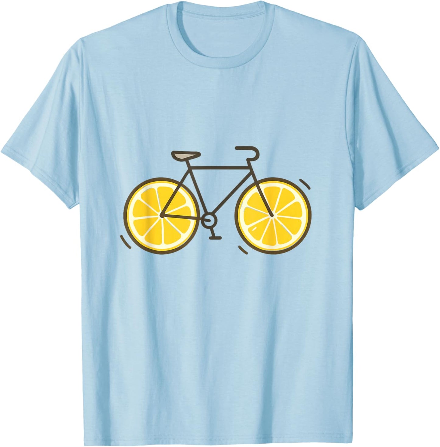 Lustiges Fahrrad Design mit Zitronenrädern Zitronenrad T-Shirt - T-Shirt | Light Blue