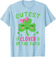 St Patrick Day Cutest Clover In The Patch Irish Girl Toddler T-Shirt - T-Shirt | Light Blue