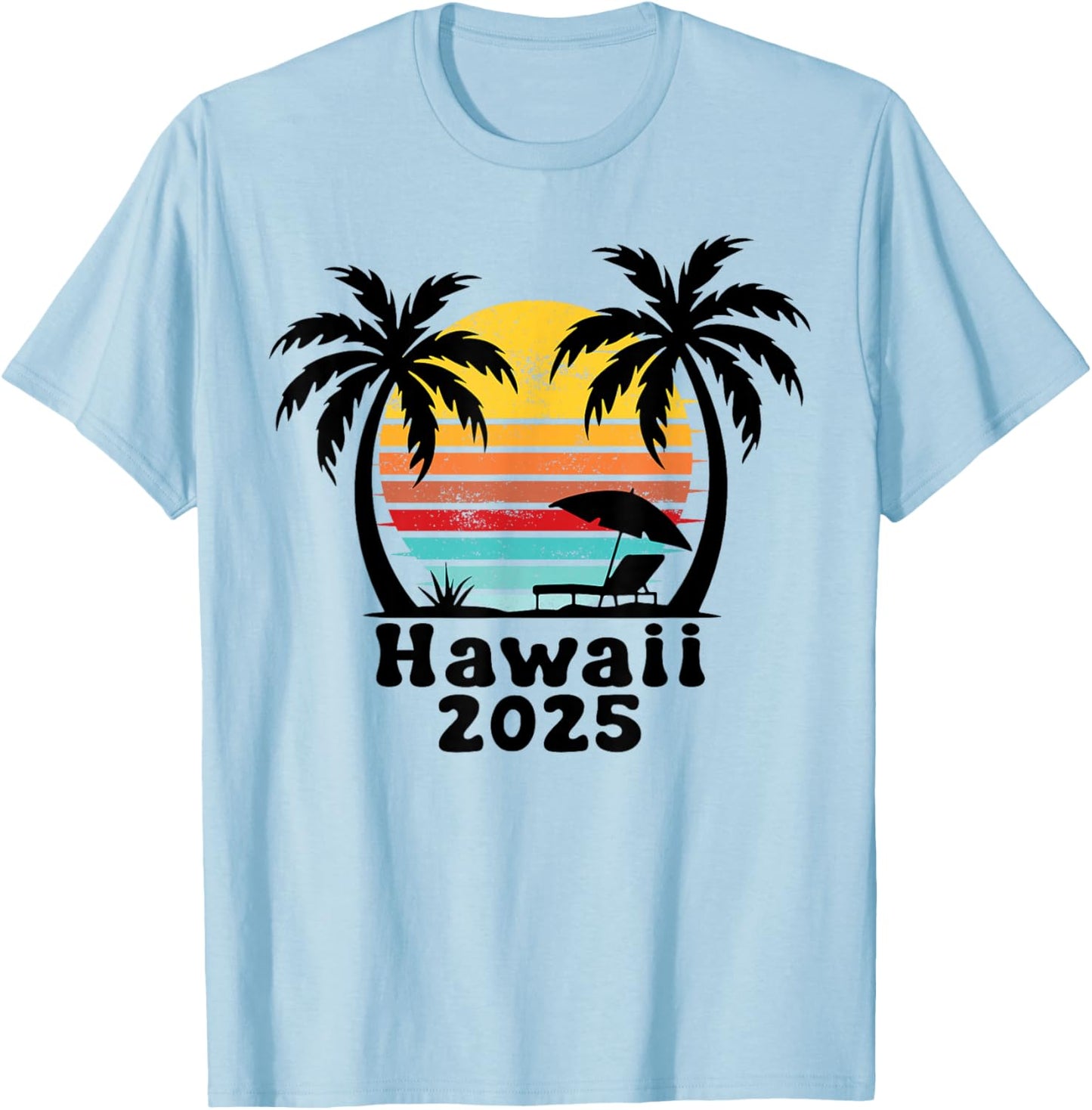 Hawaii 2025 Family Trip Friends Group Vacation Matching T-Shirt - T-Shirt | Light Blue