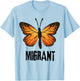 Migrant Monarchs Cute Entomology Butterflies Lover T-Shirt - T-Shirt | Light Blue