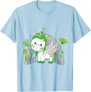 Girls St Patricks Day T-Shirt - T-Shirt | Light Blue