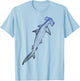 Beautiful Nautical Hammerhead Shark Lovers T-Shirt - T-Shirt | Light Blue