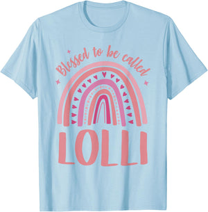 Lolli Grandma Blessed to be called Lolli T-Shirt - T-Shirt | Light Blue