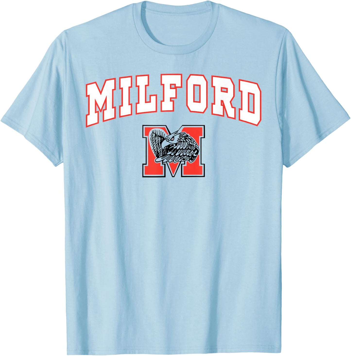 Milford High School Eagles C2 T-Shirt - T-Shirt | Light Blue