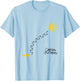 Traces of the Portuguese Way, Camino de Santiago T-Shirt - T-Shirt | Light Blue