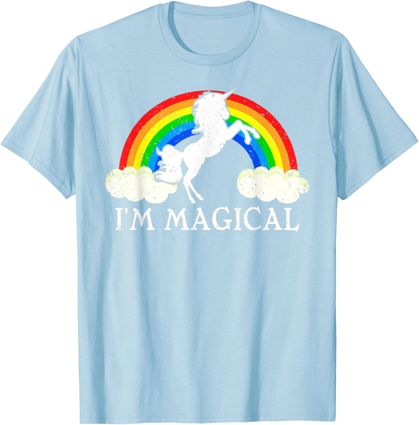 I'm Magical Leprechaun Unicorn St. Patrick's Day T-Shirt - T-Shirt | Light Blue