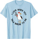 Golfer Talk Birdie To Me Funny Golf T-Shirt - T-Shirt | Light Blue