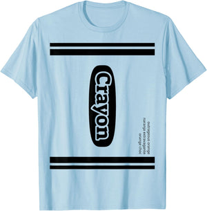 J. Walker -Child Crayon Outrageous Orange Group Costume T-Shirt - T-Shirt | Light Blue