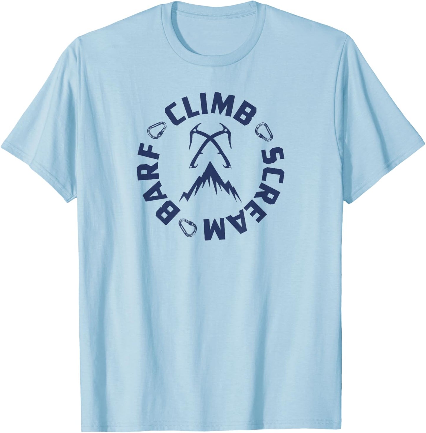Ice Climbing Axe T-Shirt - T-Shirt | Light Blue