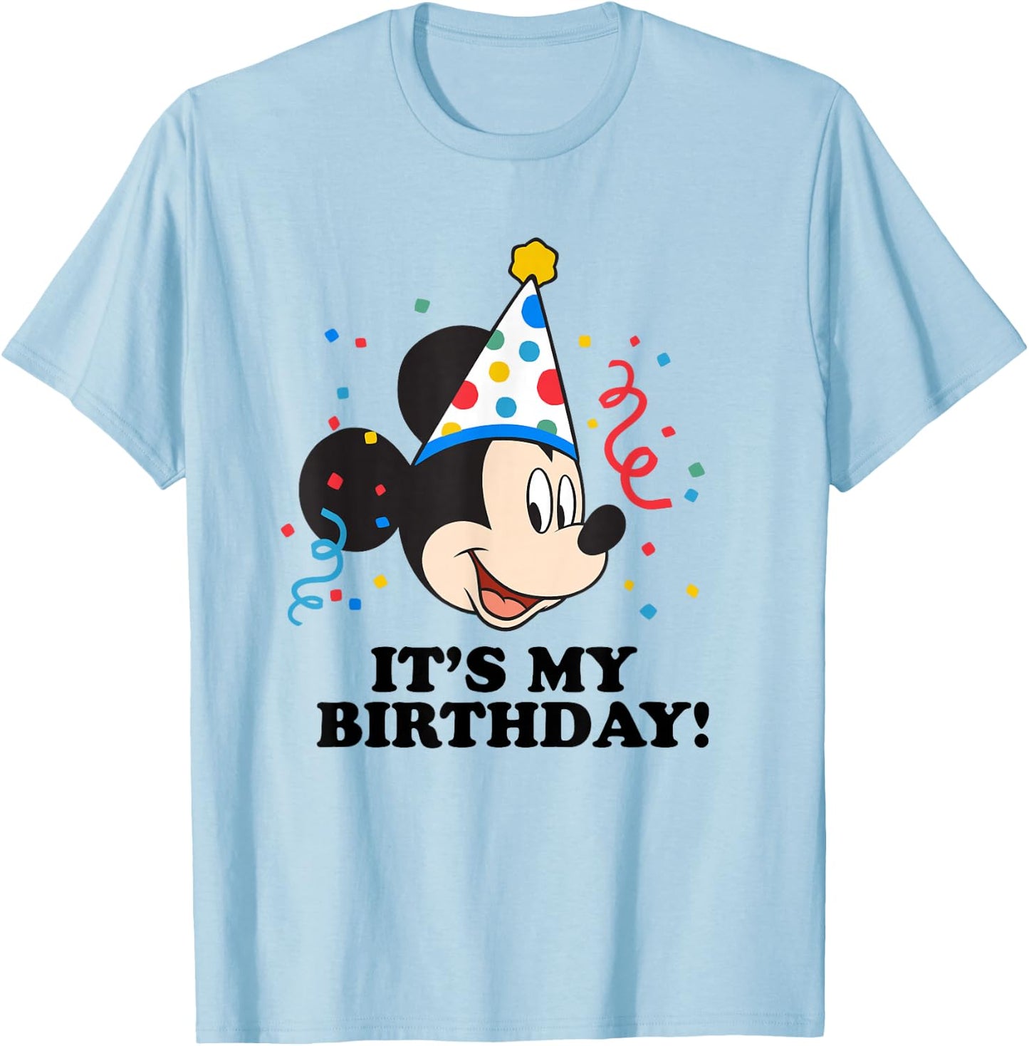 Disney Mickey Mouse It's My Birthday! T-Shirt - T-Shirt | Light Blue