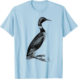 Common Loon Lake Loons Aquatic Birds Common Loon T-Shirt - T-Shirt | Light Blue