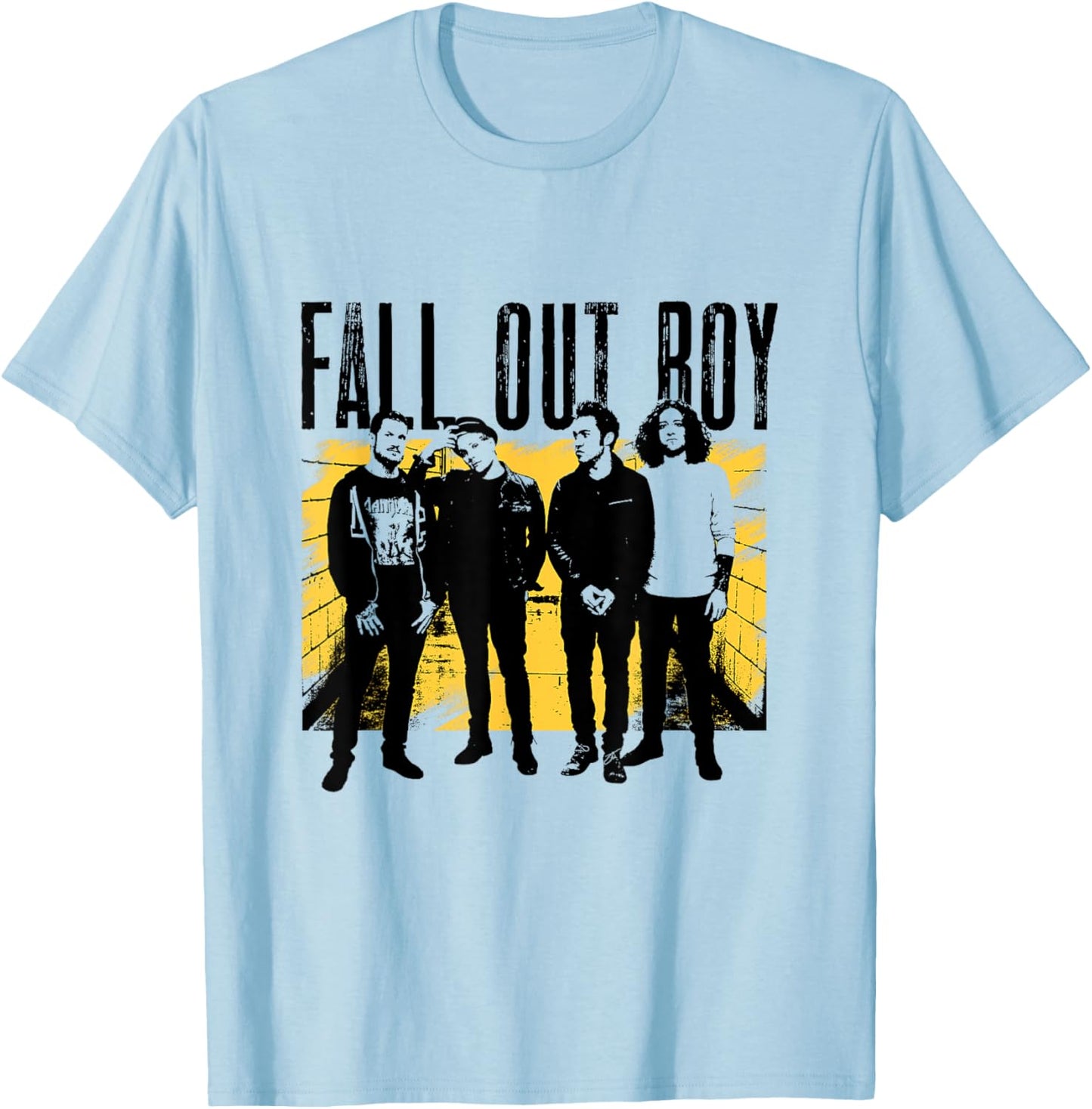 Fall Out Boy – Photo Block , white, S T-Shirt - T-Shirt | Light Blue