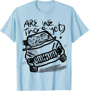 Are we there yet? funny family travel T-Shirt - T-Shirt | Light Blue