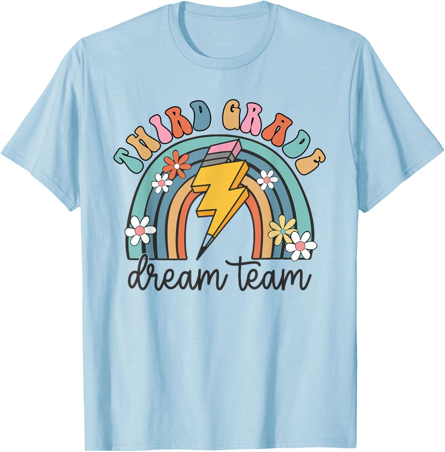 Back To School Third Grade Teacher 3rd Grade Dream Team Women Kids T-Shirt - T-Shirt | Light Blue