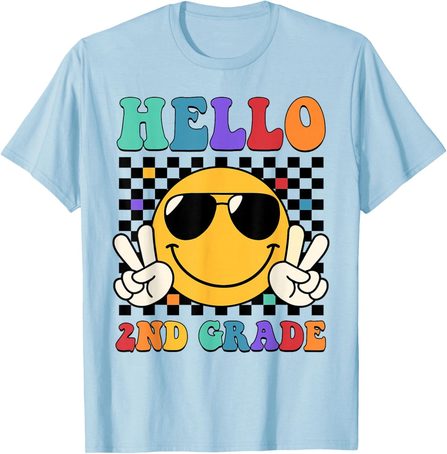 2nd Grade Teacher Shirts, First Day Second Grade Shirt Girls T-Shirt - T-Shirt | Light Blue