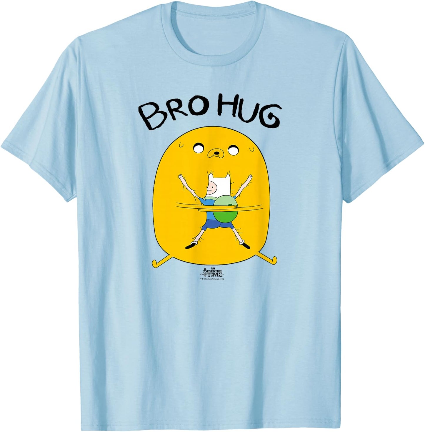 Adventure Time Jake Bro Hug T-Shirt - T-Shirt | Light Blue