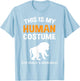 This Is My Human Costume I'm Really a Mandrill Halloween T-Shirt - T-Shirt | Light Blue
