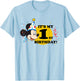 Disney Mickey Mouse 1st Birthday T-Shirt - T-Shirt | Light Blue
