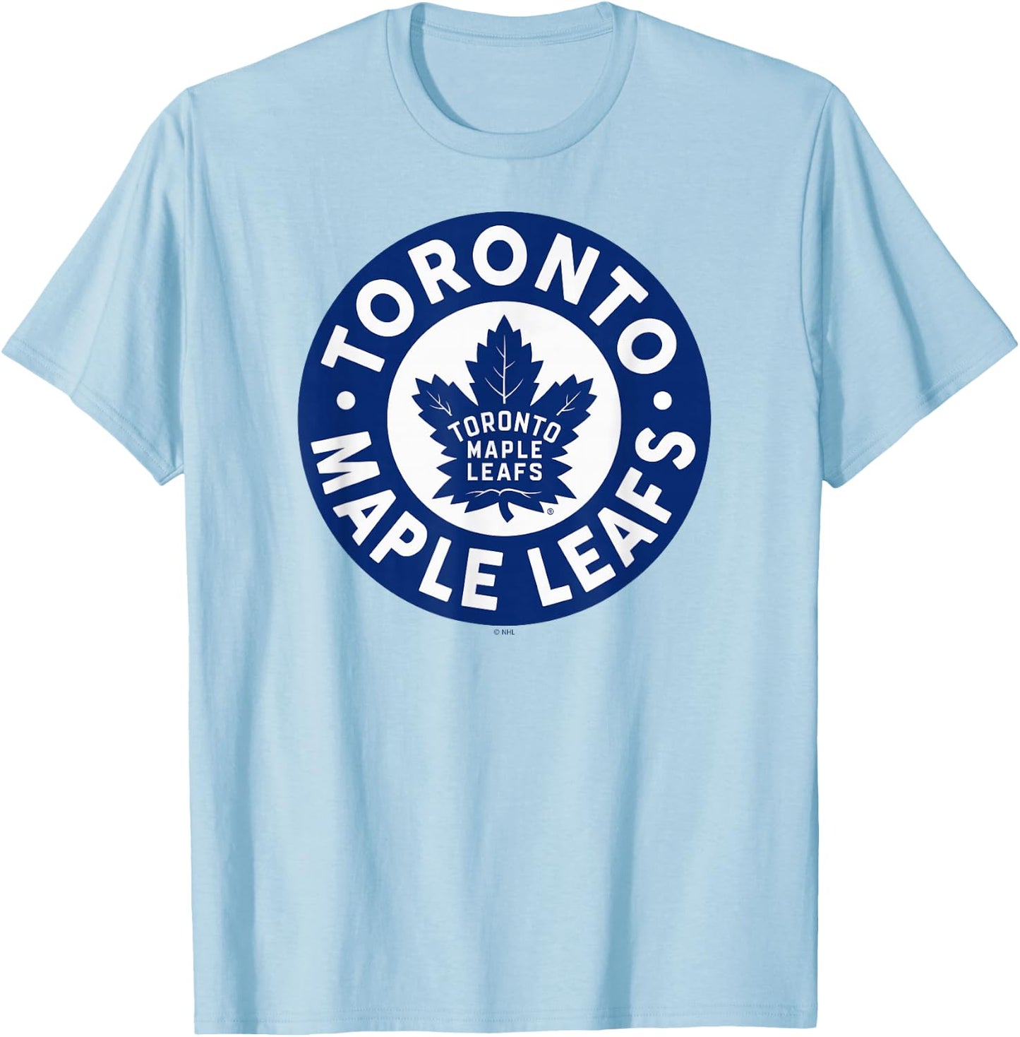 Toronto Maple Leafs Symbol Gray Officially Licensed T-Shirt - T-Shirt | Light Blue